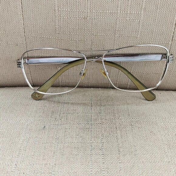 Jimmy Choo Women Eyeglasses Frame Silver Tone Metal Eyewear Glasses made Italy - Picture 3 of 12